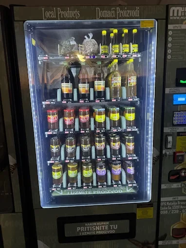 OPG Branović Honey Vending Machine on Pag island